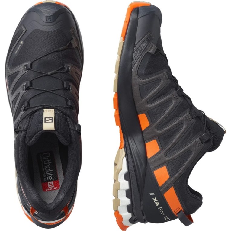 Sapatilhas Trail Running Salomon Xa Pro 3d V8 GTX Masculino Pretas Laranja | PT R37024